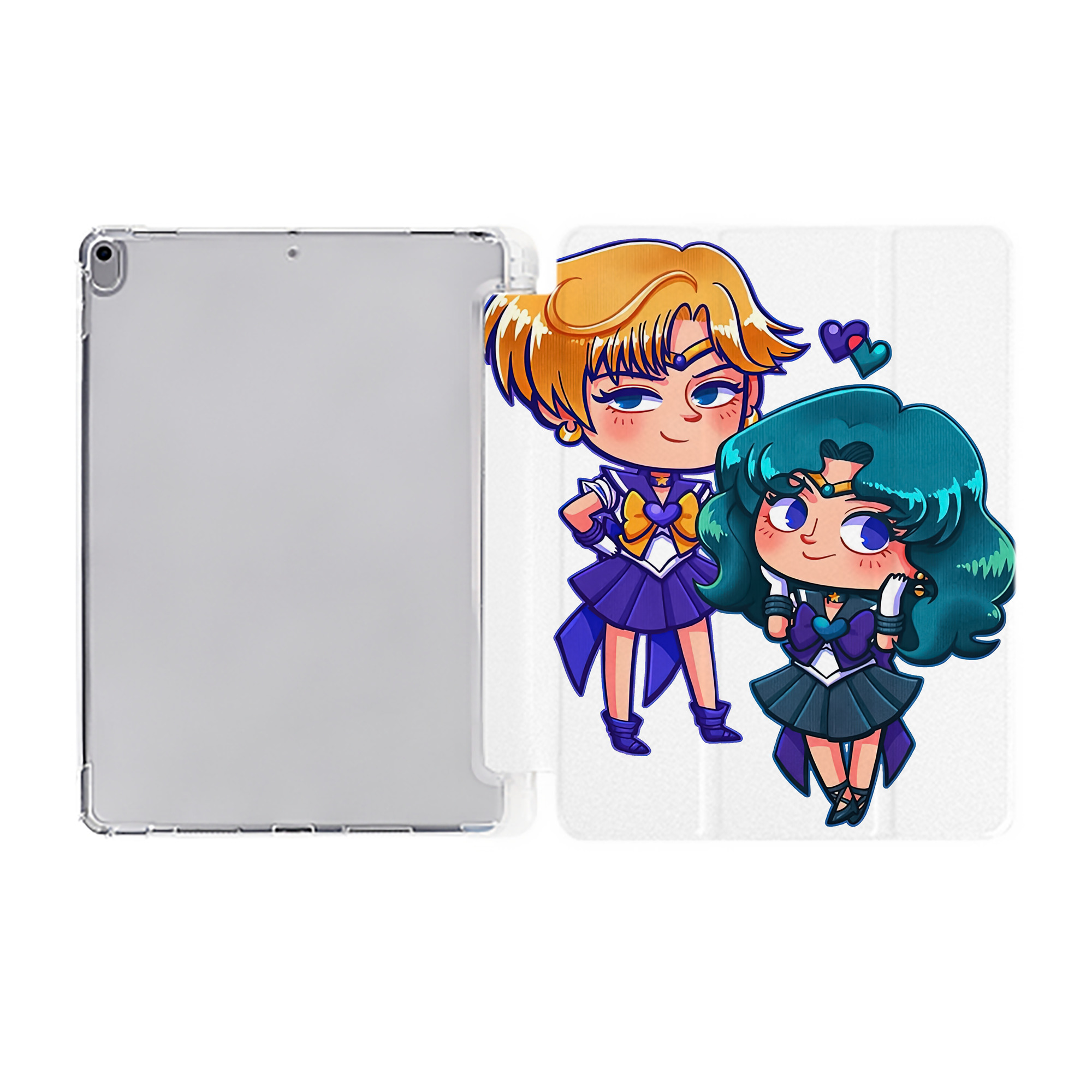 （画像用） 美少女戦士セーラームーン 天王はるか Sailor Moon Tenoh Haruka IPad ケース ペン収納付き 三つ折りスタンド PUレザー×シリコン 対応機種9.5/10.5/10.9インチ